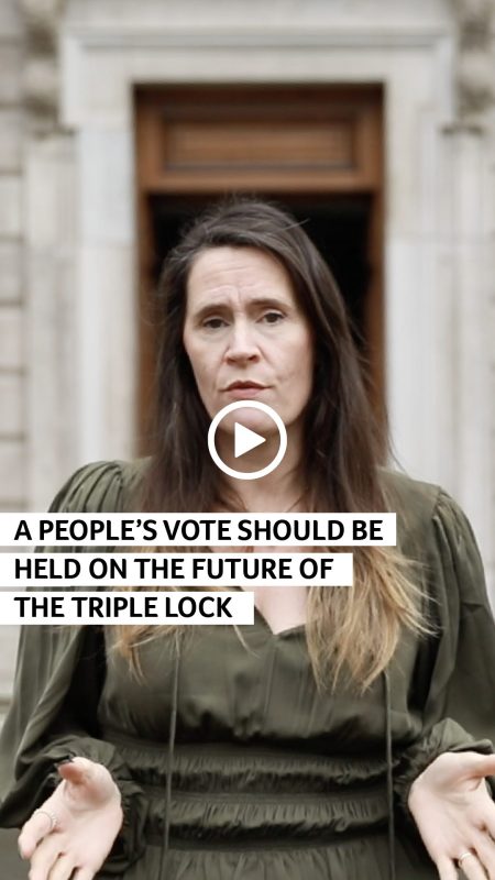 Sinéad Gibney TD Social Democrats video explaining why we need a vote on the future of the triple lock